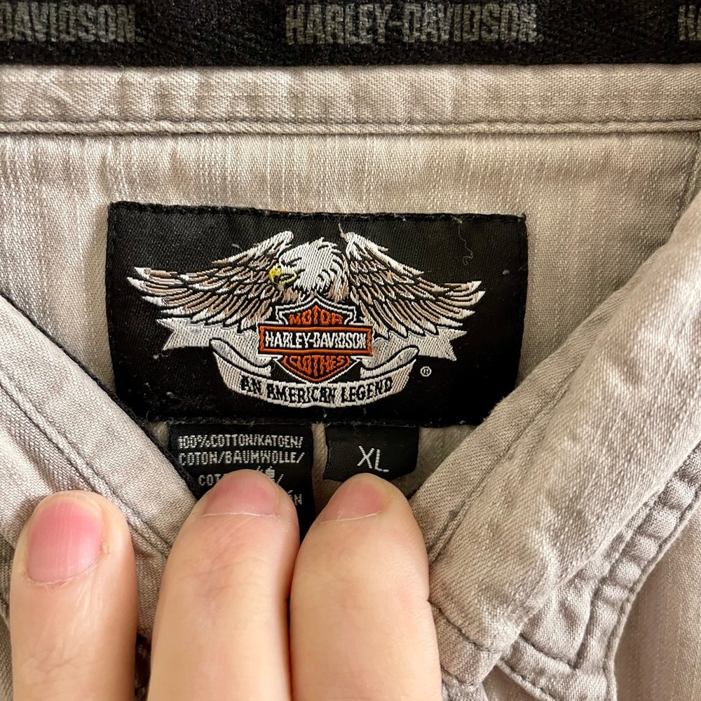 Retro Harley button down - Picture 3 of 3